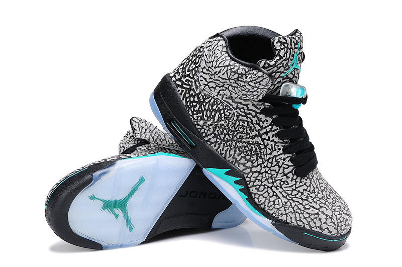 Air Jordan 5 Mens Shoes Black And White Stripes Online